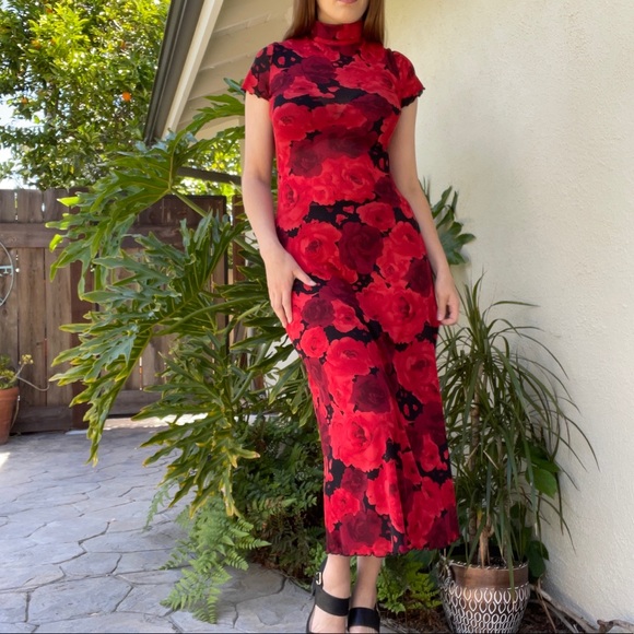 90’s American vintage sheer mesh maxi dress - Picture 9 of 14